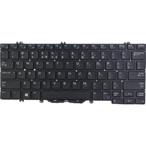 Laptop Keyboard For Dell Latitude 7424 Rugged Extreme Black US United States Edition