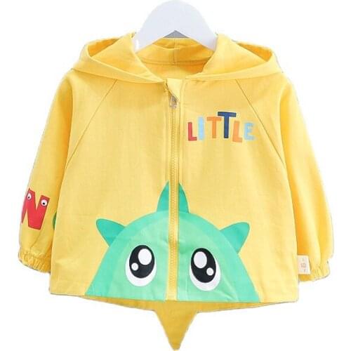 New Spring Autumn Fashion Baby Boys Clothes Children Girls Cartoon Hooded Jacket Toddler Costume Infant Clothing Kids Sportswear