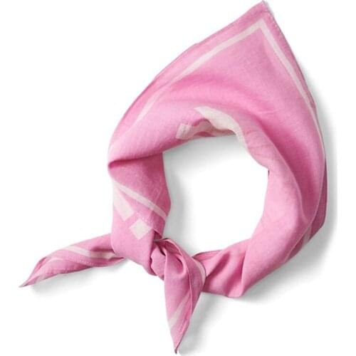 Fashion Custom 55x55cm Square Bandana Cotton Outdoor Sports Headband Promotion Wholesales Printed For Women/Men/Boys/Girls