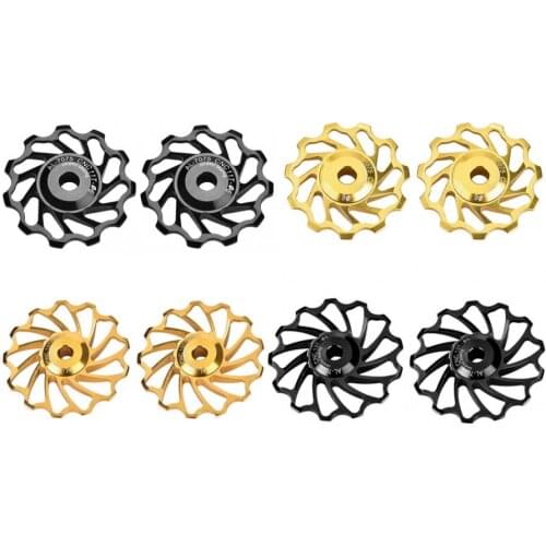 New 1 Pair Bicycle Guide Roller 11T/13T Ceramic Bearing Rear Pulley Jockey Wheel Bike Rear Bearing Guide Roller bicycle parts