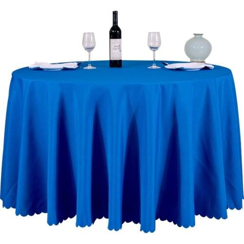 New Arrival Hot Round Table Cloth Topper Tablecloth Luxury Table Cover Hotel Wedding Party Restaurant Banquet Home Decoration