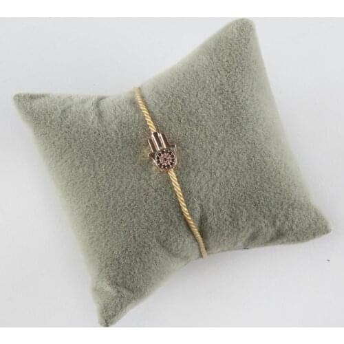 Hand figured Evil Eye Zircon Cubic Zirconia İp Bracelet