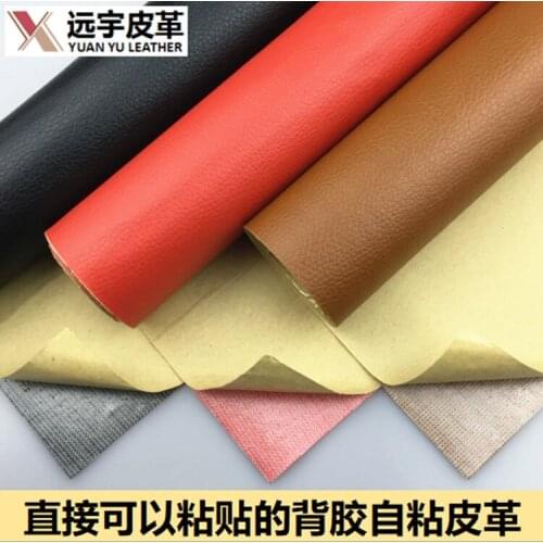 100*138cm Back Glue Self-adhesive Leather Fabric Soft Bag Hard Bag Sofa Patch Seat Furniture Refurbishment Pvc Synthetic Leather