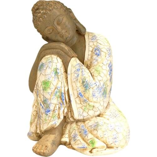 Sleeping Buddha Statue Resin Resting Buddhism Figurine Sculpture Home Decor