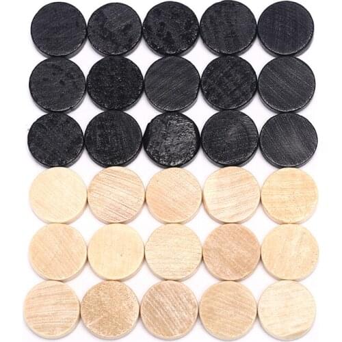 Chess Draughts/Checkers/Backgammon Chess Piece For Kids Board Game Learning Camping 32Pcs