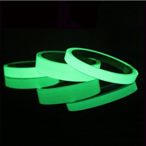 3M 10M 10/15/20mm Luminous Tape Night Vision Glow In Dark Self-adhesive Warning Tape Safety Security Home Decoration Tapes