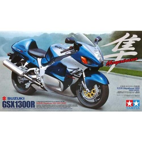 Tamiya 14090 Model Motorcycle Building Kits 1/12 Scale GSX1300R Hayabusa 1300 Assembly Toys For Children Kids And Adults