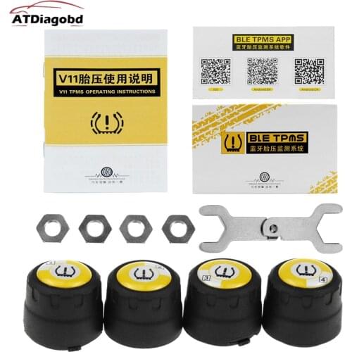 TPMS Bluetooth 4.0 universal external tyre pressure sensor V11B support IOS Android phone tire pressure sensor