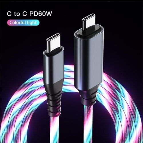 60W/20W Mobile Phone Cables Data Sync Cord 5A PD USB C Cable For iPhone 12 Pro MAX MacBook Pro Samsung Type C Charger Data Line