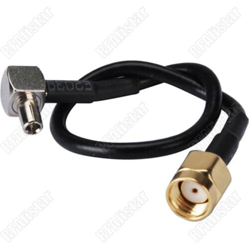 RP-SMA Male to TS9 Male Plug Right Angle RF Jumper Pigtail Coaxial Cable RG174 ZTE WIFI Antenna 15cm/30cm/50cm/1M/2M Or Custom