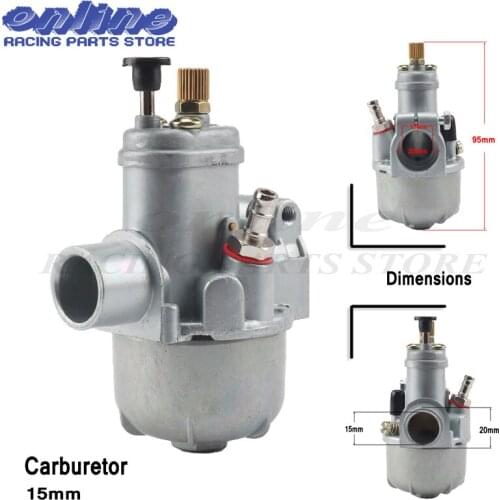 15mm Carburetor Puch Moped Bing Style Carb FOR Stock Maxi Sport Luxe Newport Cobra Carburettor free shipping