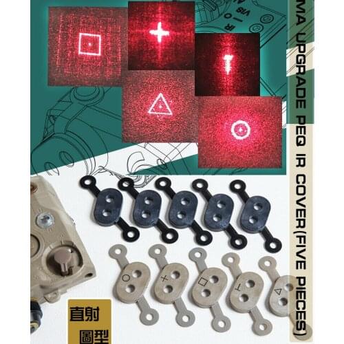 NEW 5PCS FMA Upgrade Pattern PEQ IR Lens Cover BK/DE/FG TB1350