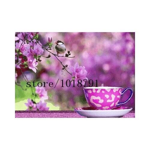 3d Diamond Embroidery Coffee Cup Needlework Diamond Mosaic Pictures Of Rhinestones Hobbies And Crafts Accessories AJ283