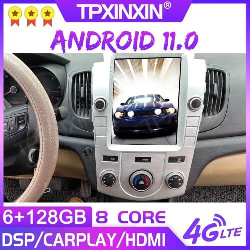 Android 11.0 For KIA Forte 2009-2012 Car Multimedia Player GPS Navigation Head Unit Auto Radio Audio Stereo Tape Recorder IPS