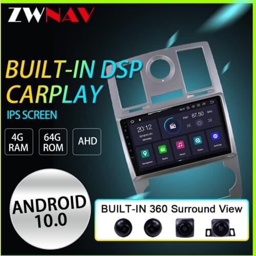 Android 10 IPS Full touch car multimedia system 360 Surround View for chrysler 300C 2004-2008 navigation gps radio player