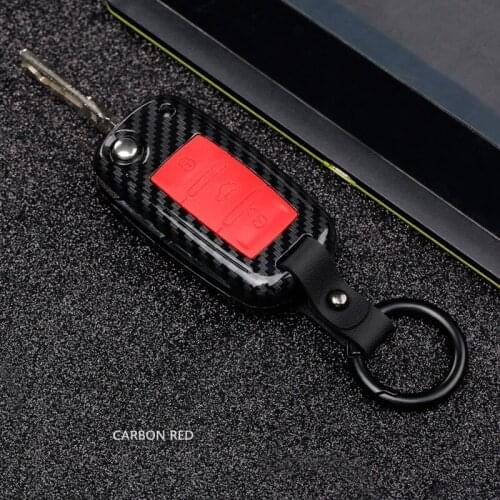 ABS Carbon Car Key Bag Case Key Cover Key for Volkswagen Golf Bora POLO Passat For Skoda Octavia A5 Fabia SEAT Ibiza Leon