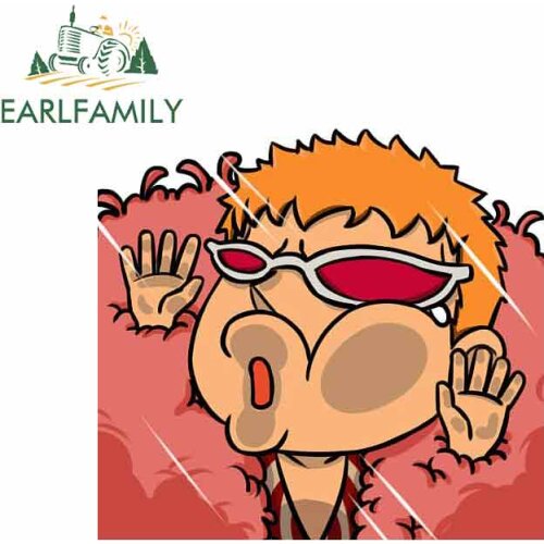 EARLFAMILY 13cm x 11.5cm For Cartoon Doforan Mingo Fine Decal Waterproof Car Stickers Vinyl Material Suitable For VAN RV Decor