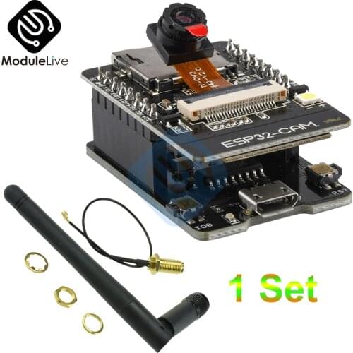 ESP32-CAM-MB MICRO USB ESP32 Serial to WiFi ESP32 CAM Development Board CH340 CH340G 5V Bluetooth+OV2640 Camera+2.4G Antenna IPX