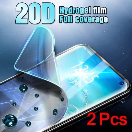 2Pcs 20D Hydrogel Film For Samsung Galaxy S21 S20 S10 S9 S8 Plus 5G Screen Protector For Samsung Note 10 9 Plus S21 UItra Film