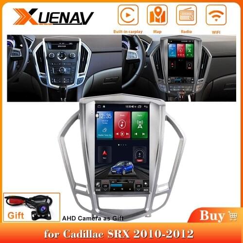 6+128G Tesla Screen Audio Radio Stereo Head unit For 2009-2012 Cadillac SRX Android10 Unit Car Multimedia Player GPS