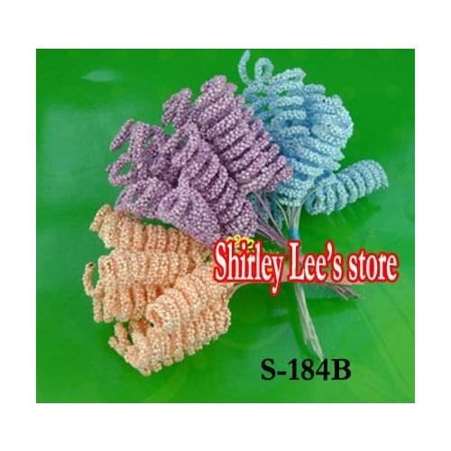 Hot Sale!! 288 Bunches=1728pcs Fabulous Handmade Mini Curly Twig Scrapbooking Flower Bomboniere Accessories