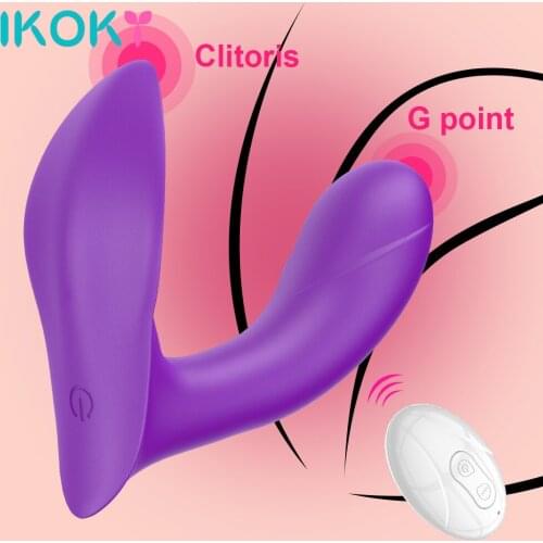 IKOKY Panties Vibrator Wearable Dildo Vibrator Female Masturbator 10 Speed Sex Toy for Women Clit Stimulate Remote Control