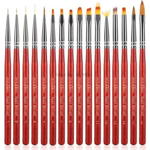 1000pcs Nail Brush For Manicure Gel Brush For Nail Art Different Multifunction Wooden Handle Watercolor Nail Brush Pen For GirlS