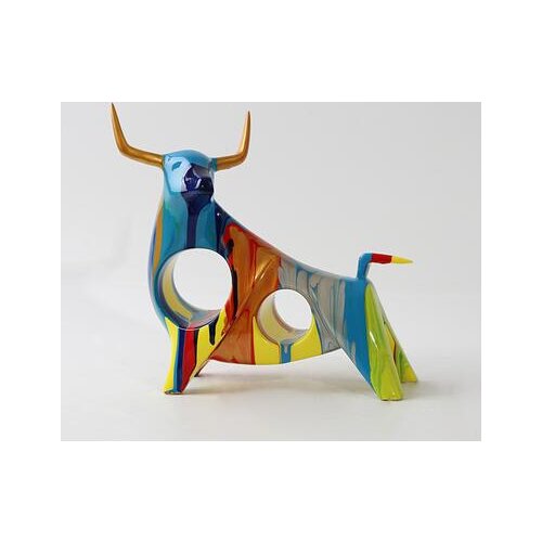 CREATIVE RESIN COW BULL STATUE VINTAGE ABSTRACT ART HOME DECOR CRAFTS ROOM DECORATION OBJECTS RESIN BAR CATTLE ANIMAL FIGURINES