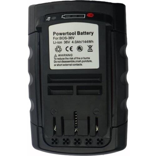 For Bosch 36V 4.0Ah Li-lon Battery fit 38636-01,GBH 36 VF-Li,GBH 36 V-Li, BAT810, BAT836, BAT840, D-70771 18636-01 2607336108