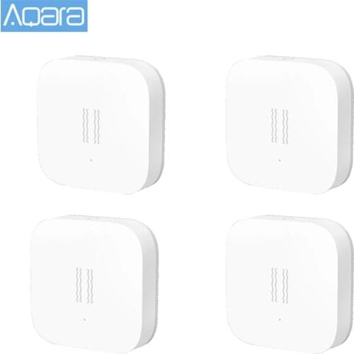 Original Aqara Vibration Shock Sensor Built In Gyro Motion sensor for Xiaomi Home App Global Edition