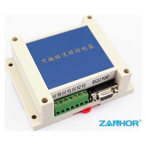 FX1N FX2N 10MR 10MT 14MR 14MT 2AD PLC controller board for Mitsubishi 2AI 0-10V RS232 RS485 Modbus RTU with Case