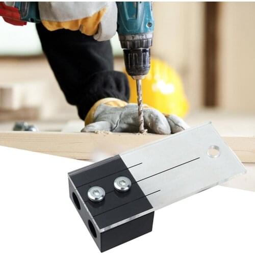 Professional Hole Drilling Positioner Wear-resistant Quick Punching Straight Hole Pocket Hole Jig Drill Kit for Woodworking