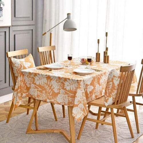 Rectangle Table Cover for Wedding Birthday Party Table Home Textile Decor American Style Waterproof Printing Floral Table Cloth