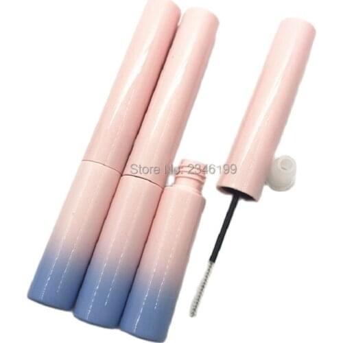 Empty Mascara Tube Pink Blue Gradua Change Mascara Container 7ml Black Mascara Bottle Plastic Cosmetic Packing Container 30Pcs