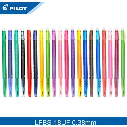 Pilot FriXion Ball Slim Gel Pen 0.38mm 20 Color Bundle Ink Erasable LFBS-18UF Writing Supplies 2018