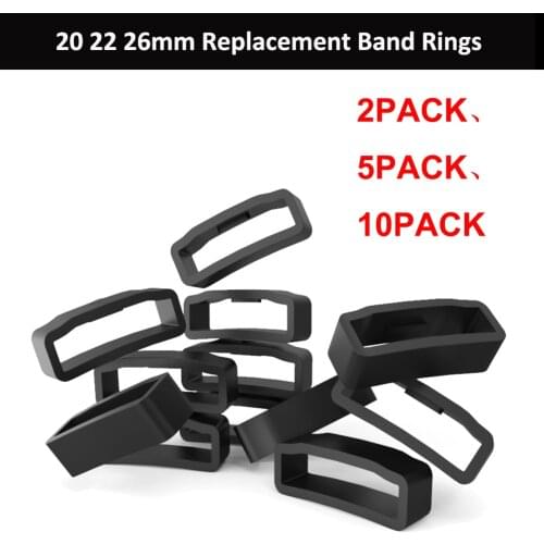 2-10pcs silicone band keeper Garmin Vivomove HR/vivoactive 3 strap rubber loop Forerunner 245 Watch buckle silicone accessories