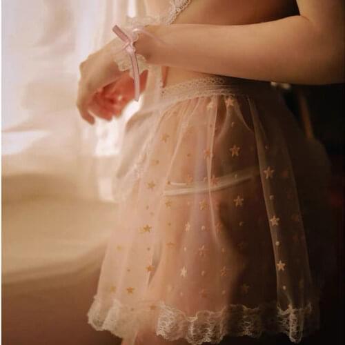 French Kawaii Cute Sexy Cat Naughty Lingerie Rabbit Cosplay Outfit Transparent Dress Apron Maid Sex Role Play Sexual Clothes New