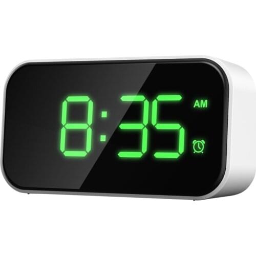 LED Alarm Clock Digital Desk Clock Electronic Clock USB Chargers Snooze Function Clock Home Decor
