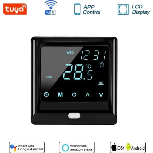 Tuya Smart Thermostat WiFi LCD Temperature Control panel for Floor Heating Works with Google Home, Alexa