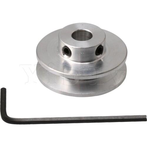 V-Shape Pulley 7mm Hole Dia for 3-5MM PU Round Belt Drilling Machine