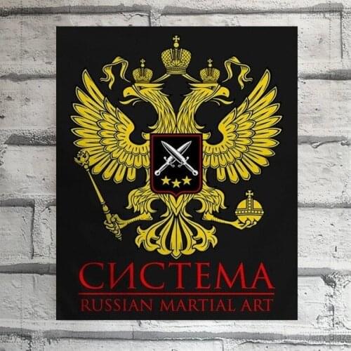 Funny Systema Spetsnaz Russian Army Martial Art Combat Tin Sign Metal Poster Decor Wall Sign Decor Home Office Bar Pub