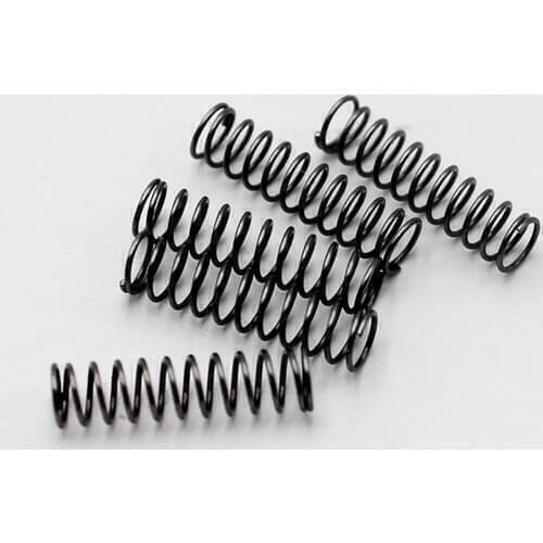 0.5x4mm (W x O), Wire Diameter 0.5mm, Outer Diameter 4mm, Free Length 5/10/15/20/25/30mm, Spring Steel Extension Spring