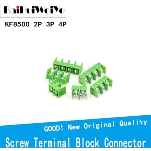 10PCS/LOT KF8500 MG8500 2P 3P 4PIN 300V 8.5mm Pitch Connector Pcb Screw Terminal Block Connector 2Pin 300V 20A 22-12AWG