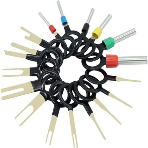 11Pcs 18Pcs Car Plug Terminal Removal Tool Set Key Pin Car Wire Electrical Crimp Connector Pin Puller Kit Accessories Suitable
