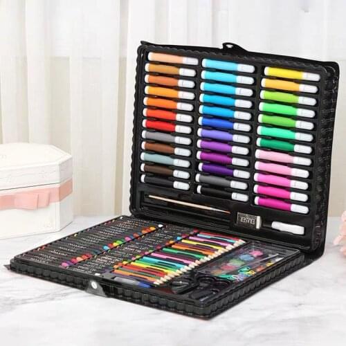 150pcs Drawing Toy Sets for Kids Plastic Painting Pen Kit 4-6 Years Old Childrens Educational Toys Drawing Set for Kids Gift