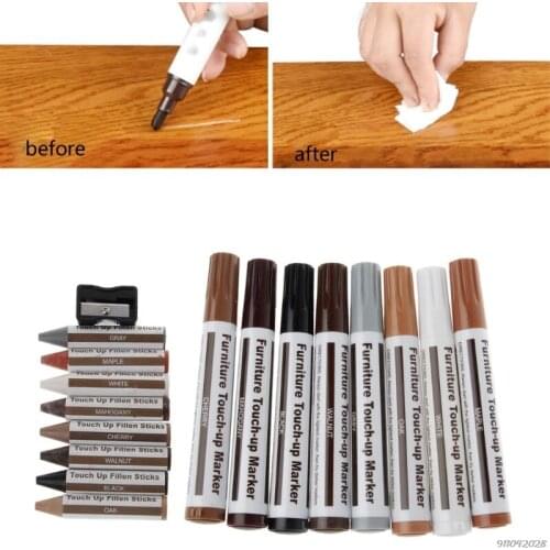 17Pcs Furniture Touch Up Kit Markers & Filler Sticks Wood Scratches Restore Kit M17 21 Wholesales