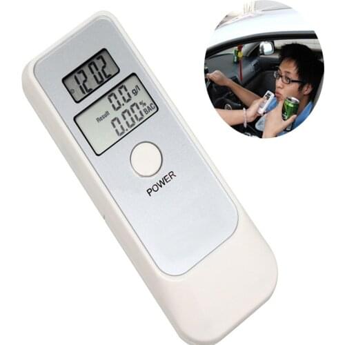 2021 New 4pc/Lot LCD Alcohol Tester Digital Detector Breathalyzer Car Drive Police Alcotester Backlight Display Wholesale