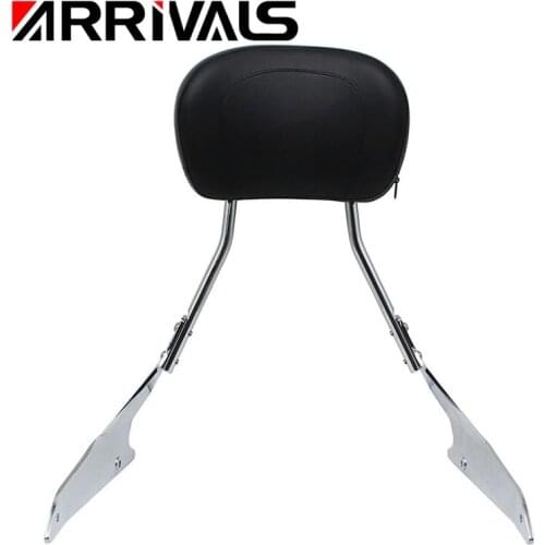 Black Detachable Sissy Bar Backrest For Suzuki Boulevard M109R Models 2006-2015
