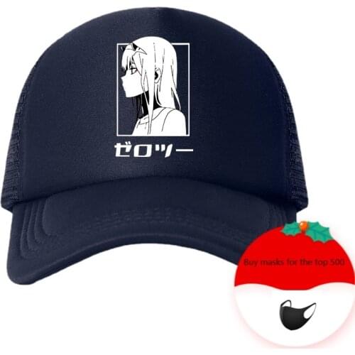Darling In The Franxx Anime Unisex Cap Mesh Baseball Cap Adjustable Snapback Hats Forbaseball Cap for Men