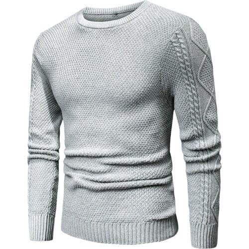 Men 2020 Spring Casual 100% Cotton Warm Sweater Pullovers Men Autumn Fashion Soft Sweater Jumpers Men